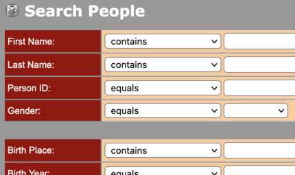 Search page